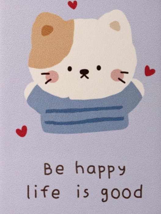 Зеркало &quot;Be happy life is good&quot;, purple 