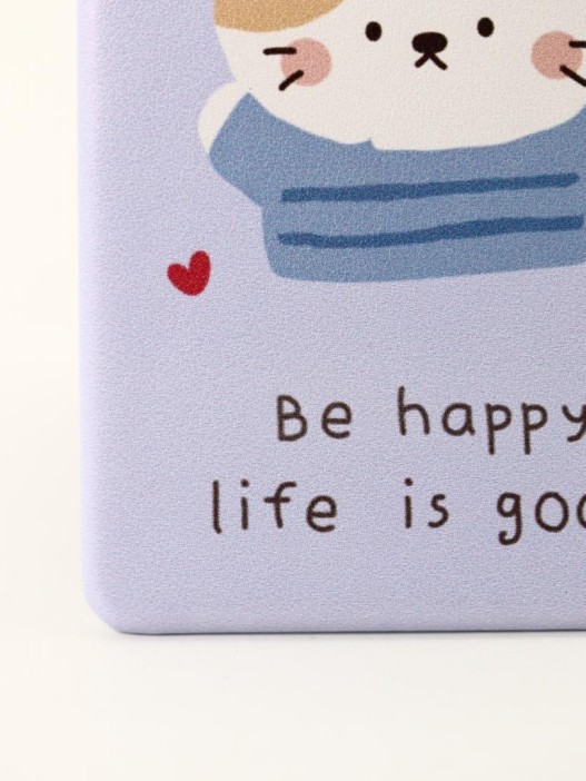 Зеркало &quot;Be happy life is good&quot;, purple 