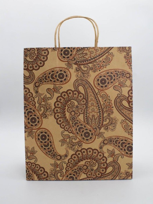 Пакет подарочный «Turkish pattern», yellow (26*32*12) 