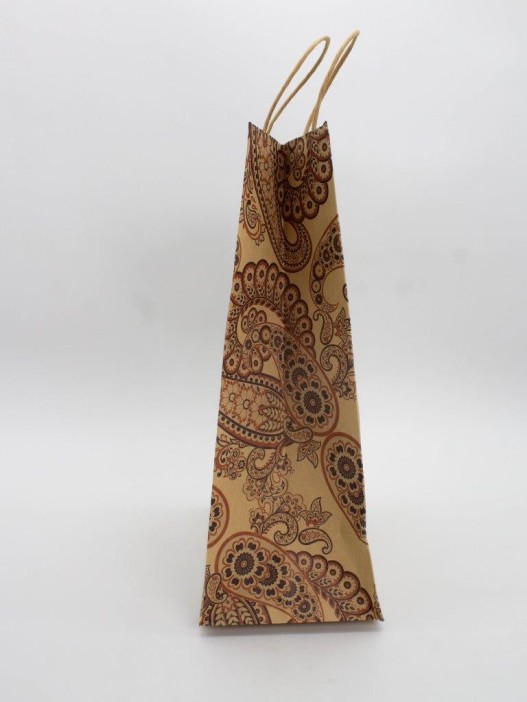 Пакет подарочный «Turkish pattern», yellow (26*32*12) 