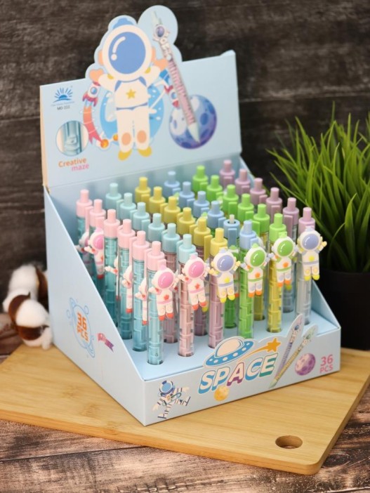 Ручка &quot;Cheerful spaceman&quot;, mix, шоу-бокс 36 шт. 