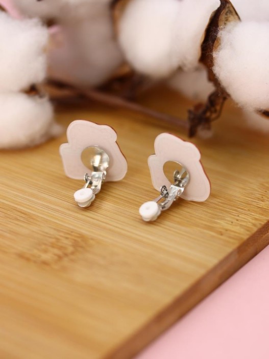 Серьги-клипсы GIRLY &quot;Capybara with a drink&quot; 