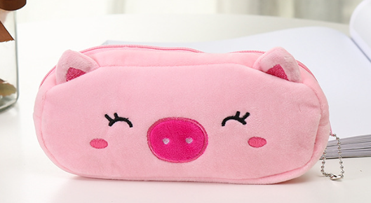 Пенал плюшевый &quot;Pig&quot;, pink (20*10 см) 