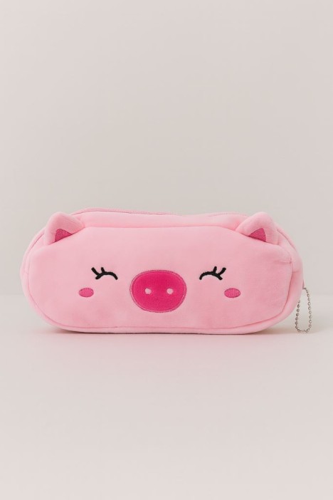 Пенал плюшевый &quot;Pig&quot;, pink (20*10 см) 