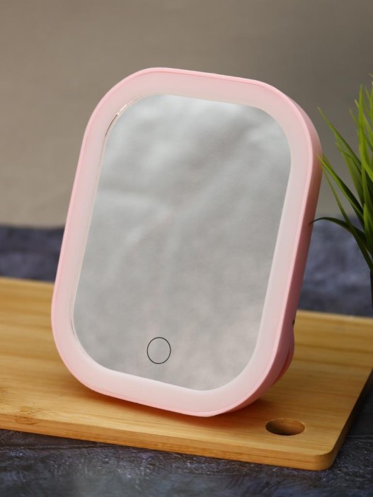 Зеркало настольное с подсветкой GIRLY &quot;Light bulbs&quot;, pink 