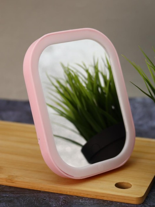 Зеркало настольное с подсветкой GIRLY &quot;Light bulbs&quot;, pink 