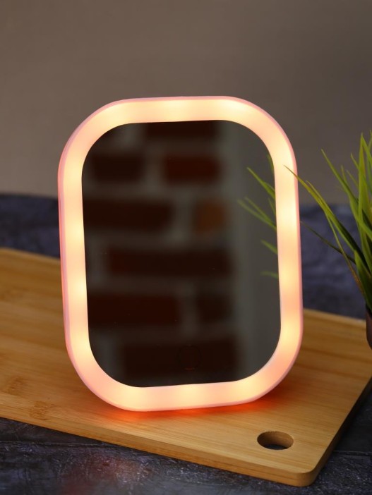 Зеркало настольное с подсветкой GIRLY &quot;Light bulbs&quot;, pink 