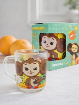 Кружка "Чебурашка Лето", в подарочной упаковке, стекло (230 мл)