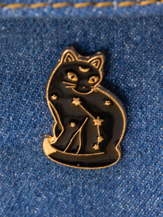 Значок металлический iLikeGift &quot;Moon cat&quot; 