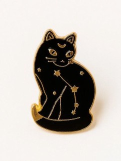 Значок металлический iLikeGift &quot;Moon cat&quot;