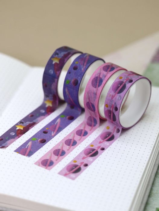 Набор декоративного скотча «Astronaut», purple 