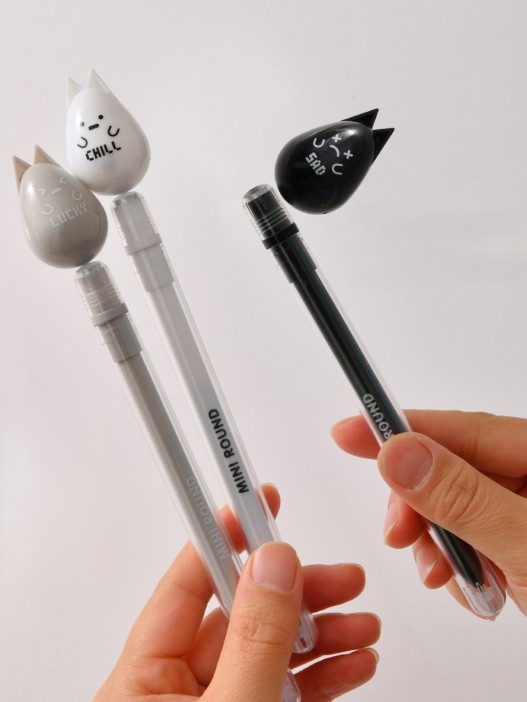 Ручка с магнитной насадкой &quot;Chill kitten&quot;, white 