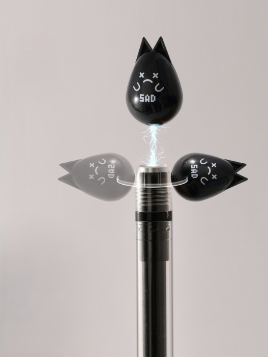 Ручка с магнитной насадкой &quot;Chill kitten&quot;, white 