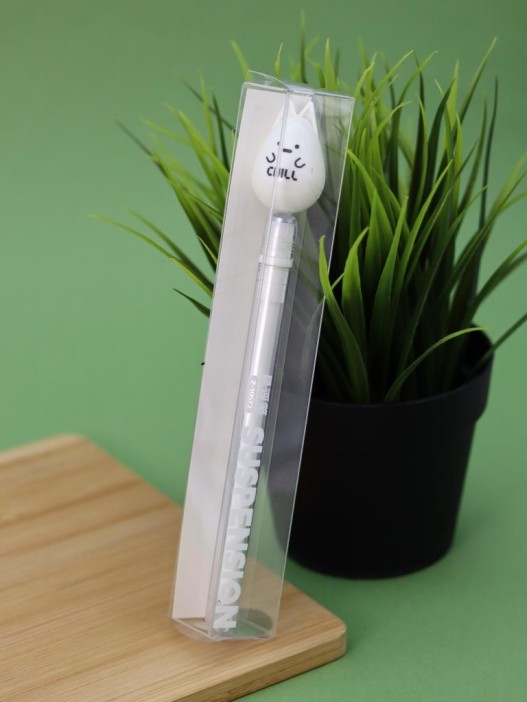 Ручка с магнитной насадкой &quot;Chill kitten&quot;, white 