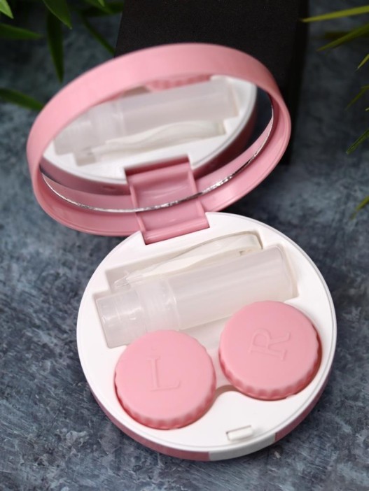 Контейнер для линз «Shine», pink 