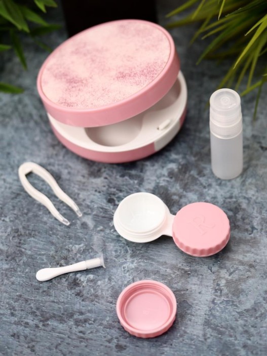 Контейнер для линз «Shine», pink 