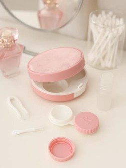 Контейнер для линз «Shine», pink