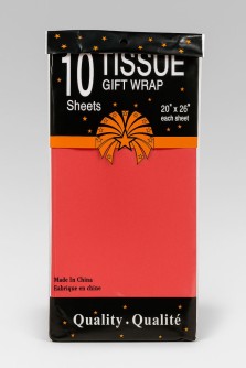 Бумага тишью "Classic", red, 50 х 66 см, 14 г/м2