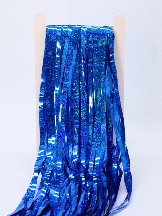 Праздничный занавес, дождик для фотозоны &quot;Brilliant rain&quot;, blue (100*200 см) 