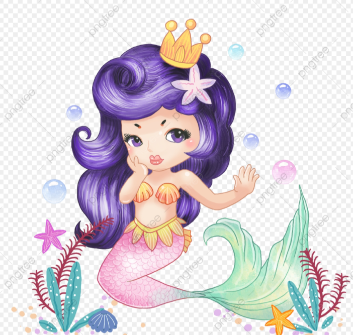 Алмазная мозаика без подрамника &quot;Русалочка с короной&quot;, 15х20 см 