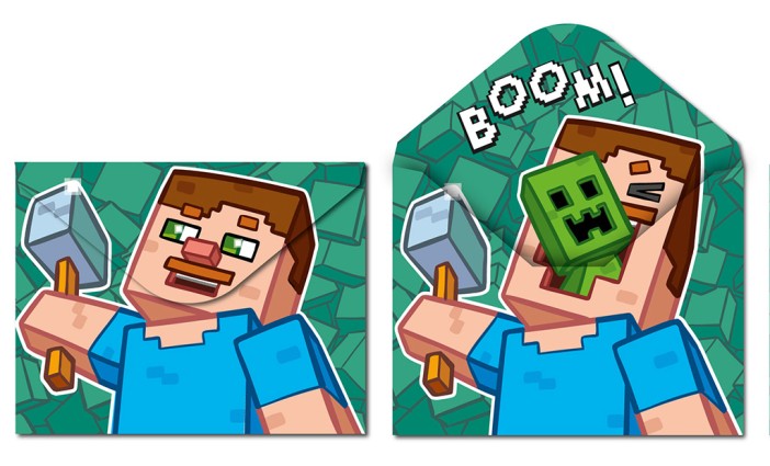 Папка-конверт на кнопке А4 &quot;My Game. Огурец&quot;, 180 мкм, двусторонняя печать, пластик 