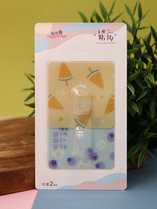 Крючок на липучке «Square» 2шт, mix color 