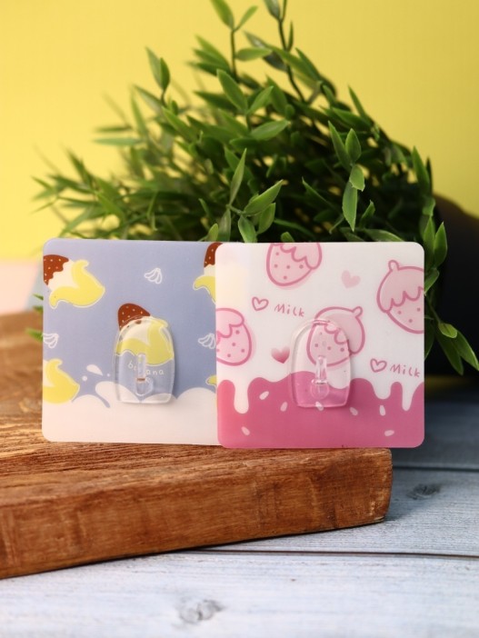 Крючок на липучке «Square» 2шт, mix color 