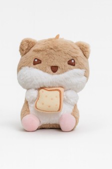 Мягкая игрушка "Hamster breakfast", brown, 20 см