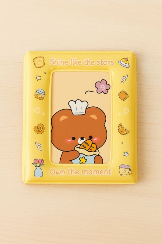 Фотоальбом - биндер для карт "Shine bear", 16 страниц(9*11см) 