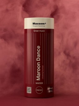 Цветной дым "Maroon Dance", бордовый, калибр 1.35", 40сек, 11,5см)