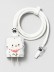 Защитный набор для зарядного устройства iLikeGift "Кот в шарфе", белый (5 предметов)