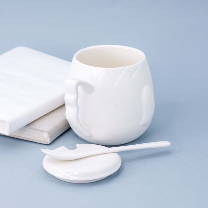 Кружка "Lips Duck eyes open", white 