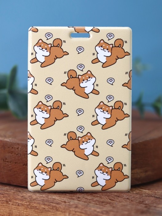 Держатель для карт Аниме «Many shiba inu love» (6,5 х 10,4 см) 