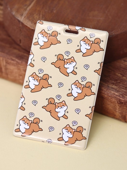 Держатель для карт Аниме «Many shiba inu love» (6,5 х 10,4 см) 