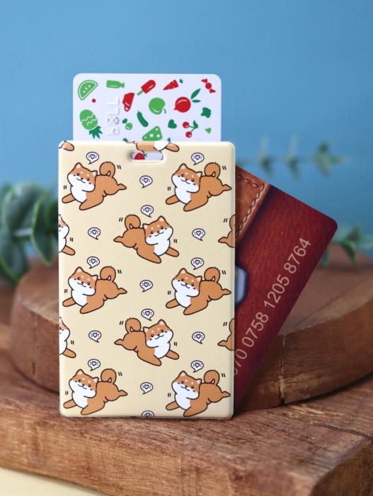 Держатель для карт Аниме «Many shiba inu love» (6,5 х 10,4 см) 