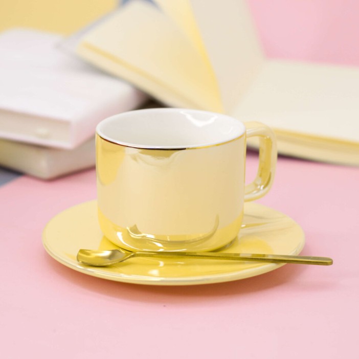 Кружка "Gloss", yellow (150ml) 