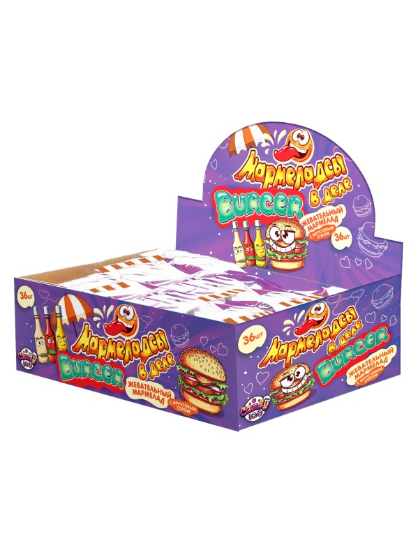 Жевательный мармелад «Мармеладсы в деле BURGER», 36шт. 