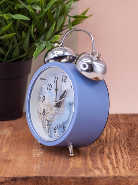 Часы-будильник &quot;Marble&quot;, blue 