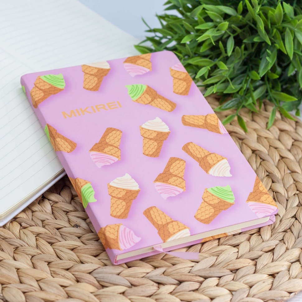 Блокнот (A5) "Many ice cream", pink (14.5*21)