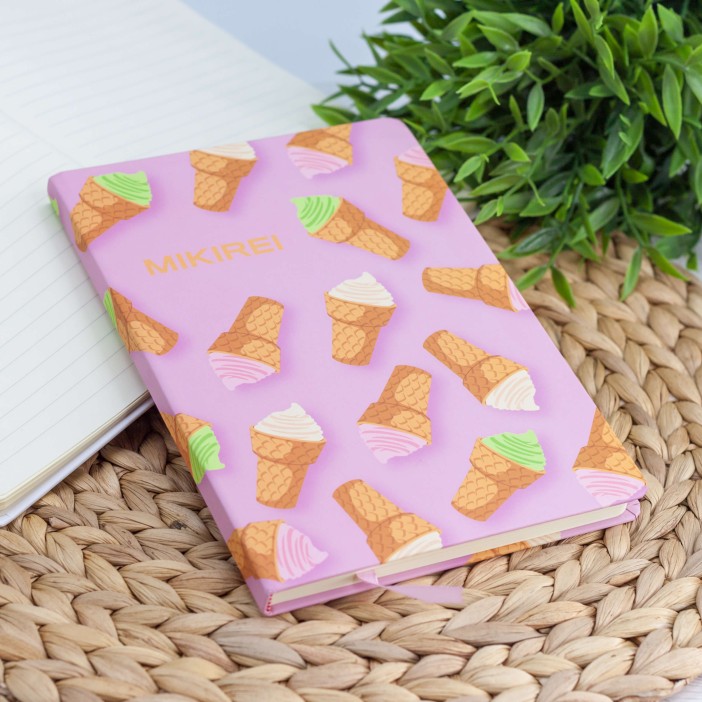 Блокнот (A5) &quot;Many ice cream&quot;, pink (14.5*21) 