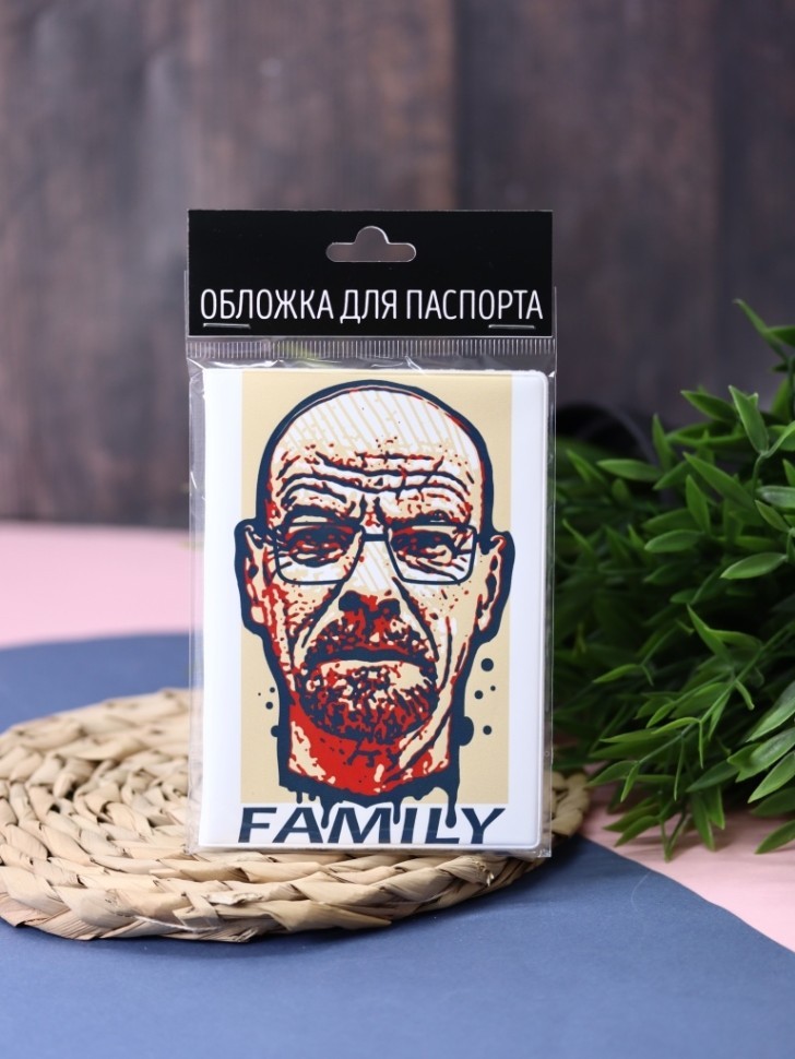 Обложка для паспорта "СЕМЬЯ", плотность 600 мкм
