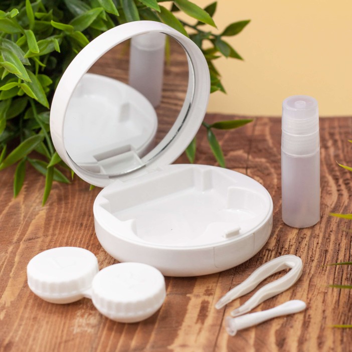 Контейнер для линз &quot;Girlin hat bear&quot;, brown 