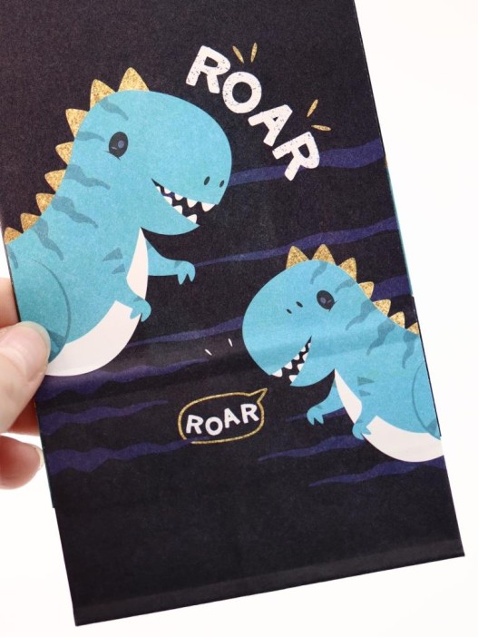 Набор подарочных пакетов+наклейки (6 шт.) &quot;Dinosaur party&quot;, 19*8*6 