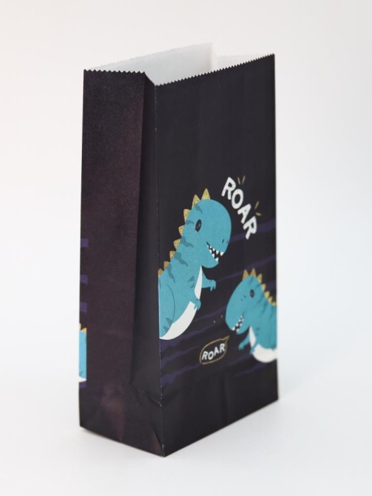 Набор подарочных пакетов+наклейки (6 шт.) &quot;Dinosaur party&quot;, 19*8*6 