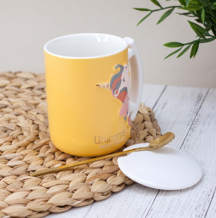Кружка "Unicorn sweet dreams", yellow (350 ml) 