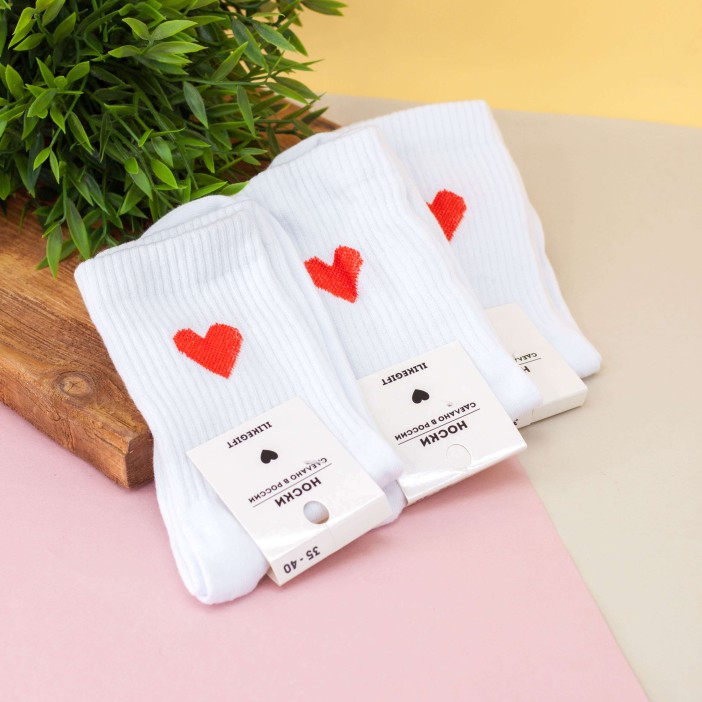 Носки женские "Two hearts", р. 35-40 