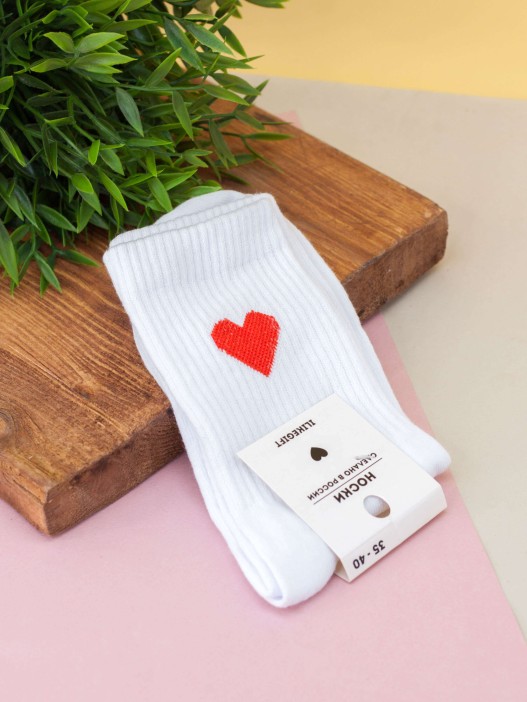 Носки женские "Two hearts", р. 35-40 