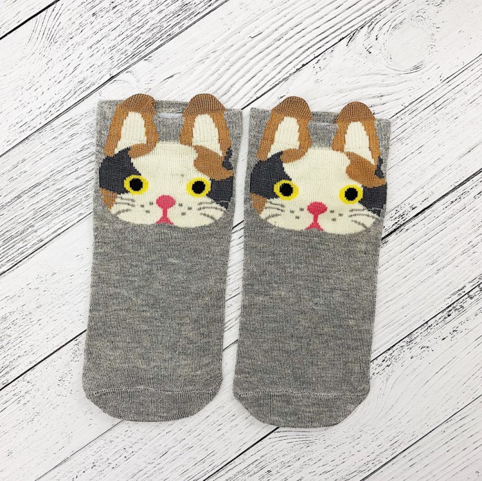 Носки &quot;Котик&quot;, gray 