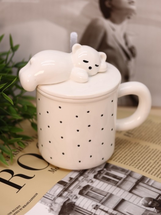 Кружка «Wake up the bear», white (400 мл) 