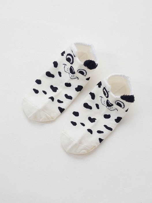 Носки iLikeGift «Dog face», white, мужские/женские евро размер 35-41 